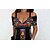 cheap Casual Dresses-Women&#039;s Ethnic Dress Boho Dress Mini Dress Black Floral Short Sleeve Spring Summer Cold Shoulder Boho Spaghetti Strap Loose Fit Vacation Weekend 2023 S M L XL XXL