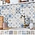 cheap Tile stickers-24/48pcs Self-adhesive Wall Stickers Waterproof Fashion Moroccan Tile Stickers Creative Kitchen Bathroom Living Room