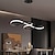 cheap Line Design-1-Light 75cm Acrylic Dimmable Pendant Light LED Chandelier Adjustable Note Design Modern for Home Livingroom Lighting ONLY DIMMABLE WITH REMOTE CONTROL