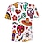 cheap Novelty Funny Hoodies &amp; T-Shirts-Sugar Skull Mexican T-shirt Anime Cartoon Anime 3D Mexico Independence Day Day of the Dead For Couple&#039;s Men&#039;s Women&#039;s Adults&#039; 3D Print