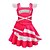 cheap Movie &amp; TV Theme Costumes-Z-O-M-B-I-E-S Zombies Dress Bag Vacation Dress Girls&#039; Movie Cosplay Cosplay Red Children&#039;s Day Masquerade Dress