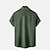 Χαμηλού Κόστους Ανδρικά πουκάμισα μπόουλινγκ-Ανδρικά Πουκάμισο Πουκάμισο μπόουλινγκ Πουκάμισο με κουμπιά Καλοκαιρινό πουκάμισο Πράσινο του τριφυλλιού Κοντομάνικο Συνδυασμός Χρωμάτων Ταινία Απορρίπτω Στάμπα Καθημερινά Αργίες Κουμπί-Κάτω Ρούχα
