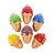 cheap Stress Relievers-Toys Ice Cream Beadeez Squishy Stress Relief Balls (Set of 6)  Squeezing Fidget Toys with Water Beads for Boys Girls &amp; Adults  Colorful Sensory Squeezing Toy  Great for ADHD Autism Anxiety