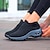 cheap Women&#039;s Sneakers-Women&#039;s Trainers Athletic Shoes Sneakers Plus Size Flyknit Shoes Outdoor Work Athletic Solid Colored Winter Wedge Heel Round Toe Sporty Casual Running Hiking Walking Knit Tissage Volant Loafer Black