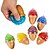baratos Anti-Stress-Brinquedos de sorvete beadeez squishy bolas de alívio de estresse (conjunto de 6) apertando brinquedos de inquietação com contas de água para meninos e meninas &amp; Brinquedo de aperto sensorial colorido