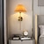 Недорогие Настенные светодиодные светильники-Настенные бра Lightinthebox, 1 шт., абажур из белой ткани, золотой настенный светильник, кронштейн для колонны, настенное освещение, комод для ванной комнаты, проводная лампа, применимая для