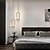 billige Ring &amp; Rund Design-15cm led pendel linje design geometriske former metall kunstnerisk stil moderne stil nyhet malt finish svart moderne kunstnerisk 85-265v