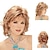 cheap Older Wigs-Synthetic Wig Natural Wave Side Part Wig 26 inch Synthetic Hair Women&#039;s Adjustable Multi-color