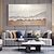 billige Abstrakte malerier-abstrakt oljemaleri minimalistisk veggkunst på lerret moderne boligdekorasjon innredning rullet lerret med strukket ramme/uten indre ramme
