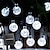 preiswerte LED Lichterketten-LED-Solar-Lichterketten für den Außenbereich, 5-30 m, Kristallkugel-Lichter mit 8 Beleuchtungsmodi, Hochzeitsdekoration, wasserdicht, solarbetrieben, Terrassenbeleuchtung für Garten, Hof, Veranda,
