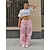 cheap Pants-Women&#039;s Cargo Pants Pants Trousers Parachute Pants Pink Khaki Grey Fashion Low Waist Pocket Causal Solid Color Quick Dry S M L / Loose Fit