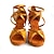 preiswerte Lateinamerikanische Schuhe-Damen Schuhe für den lateinamerikanischen Tanz Tanzschuhe Innen Professionell ChaCha Satin Stilvoll Schnalle Erwachsene Braun