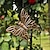 Χαμηλού Κόστους Ονειροπαγίδα-μεταλλικό ρετρό κόκκινο μπρονζέ άνεμο κουδούνισμα άγγελος πεταλούδα χειροποίητο δώρο ονειροπαγίδα στολίδι κρεμαστό τοίχο υπαίθριας αυλής κήπου κρεμαστό ντεκόρ