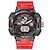 tanie Zegarki elektroniczne-smael sportowy zegarek dla mężczyzn 8045 wojskowe kwarcowe zegarki elektroniczne podwójny wyświetlacz czasu wodoodporne zegarki sportowe męskie zegar cyfrowy