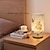 abordables Lampes de Table-lampe de table/lampe de lecture lampes d&#039;ambiance/floral décoratif/contemporain moderne alimenté par usb pour salle d&#039;étude/bureau/tissu de chambre de filles &lt;5v