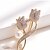 ieftine Ace și Broșe-broșe damă în formă de floare broșă elegantă bijuterii alb auriu pentru nunta de toamnă zilnic