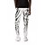 voordelige casual broek-Voor heren Jogger Broek Vrijetijdsbroek Broek met pailletten Trekkoord Elastische taille Glanzend metallic Effen Kleur Volledige lengte Club Nachtclub Discolampen Casual Broek Ruim Passend Zilver