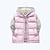 cheap Outerwear-Kid Boy and Girl  Puffer Vest Outerwear Basic Plain Sleeveless Winter Coat Black Gray Pink  Daily Outdoor 3-13 Years