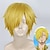 abordables Perruques de déguisement-One Piece Sanji Perruques Anime One Piece Cosplay Perruques Sanji Perruque Courte Droite Jaune Doré Résistant À La Chaleur Synthétique Cheveux Cosplay Perruque