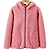 cheap Outerwear-Kids Boys Fleece Jacket Long Sleeve Gray Pink Navy Blue Plain Fall Winter Fleece Full-Zip Jacket