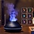 cheap Humidifiers &amp; Dehumidifiers-Volcano Air Humidifier Aroma Diffuser Essential Oil Lamp 130ml USB Portable Air Humidifier with 7 Colors Flame Night Light