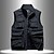 cheap Hiking Tops-Men&#039;s Fishing Vest Hiking Vest Vest / Gilet Top Outdoor Breathable Water Resistant Quick Dry Lightweight Black Grey khaki Climbing Camping / Hiking / Caving / Military / Multi Pockets