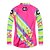cheap Cycling Jerseys-21Grams Women&#039;s Cycling Jersey Long Sleeve Bike Top with 3 Rear Pockets Mountain Bike MTB Road Bike Cycling Breathable Quick Dry Moisture Wicking Reflective Strips Green Rosy Pink Polyester Spandex