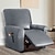 preiswerte Bezug für Relaxsessel-wasserdichter 3-Sitzer-Liegesofabezug Stretch-PU-Leder schwarz grau hochelastischer Couch-Schonbezug 3-Sitzer-Kissen Liegemöbelschutz