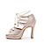 ieftine Pantofi Dans Latin-Pentru femei Încălțăminte latină Pantofi Salsa Pantofi De Dans Interior Profesional ChaCha Sandale de cristal Platformă Dantelat Adulți Negru Piersică