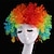 abordables Perruques de déguisement-drôle de cirque perruques de clown casquettes et mousse nez de clown disco tête explosive perruque bar de danse robe de soirée d&#039;halloween performance décor prop