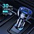 voordelige Auto-opladers-autolader adapter 4 poorten usb snelle autolader 48w qc3.0 snelle auto telefoon oplader met led licht display compatibel met iphone 12 pro max/11 pro/xs/xr galaxy s20 ultra en meer