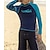 cheap Rash Guards-Men&#039;s Rash Guard Swim Shirt UPF50+ Quick Dry Lightweight Long Sleeve Sun Shirt Bathing Suit Swimming Surfing Beach Water Sports Printed Spring Summer Autumn