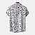 economico Stampa animal-Per uomo Leopardo Camicia Camicia con bottoni Manica corta Tropicale Originale Informale Giornaliero Per eventi Collo ripiegabile Nero / Grigio Bianco Rosa Blu marino Blu