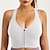 cheap Women&#039;s Underwear &amp; Base Layer-Women&#039;s Sports Bra Medium Support Open Back Zipper Solid Color White Black Yoga Fitness Gym Workout Bra Top Sport Activewear Breathable Quick Dry Comfortable Stretchy Slim / Removable Pad / Wireless