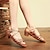 cheap Latin Shoes-Women&#039;s Latin Shoes Dance Shoes Indoor Professional Samba Basic Sandal Heel Protection Low Heel Thick Heel Peep Toe Adults&#039; Children&#039;s Tan Bright Black Black