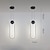 billige Vedhængslys-38 cm linje design geometriske former pendel aluminium kunstnerisk stil formel stil vintage stil kunstnerisk moderne 85-265v