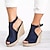 cheap Women&#039;s Sandals-Women&#039;s Wedge Sandals Plus Size Outdoor Office Daily Solid Colored Summer Buckle Peep Toe Casual Minimalism Walking Nubuck Faux Suede Buckle Black Pink Blue