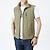 billige Herre fiskevest-Herre سترة Gilet Fiskevest Vest til turbruk Ermeløs vest Gilet jakke utendørs Gate Ferie Dagligdagstøy Gatemote Elegant og moderne Vår Høst Lomme Polyester Hold Varm Hurtigtørkende Ren farge Glidelås