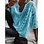 cheap Basic Women&#039;s Tops-Wome&#039;s Solid Color Lace Stitching U-neck 3/4 Sleeve Shirt