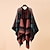 رخيصةأون سكارفات للنساء-نسائي شال المعطف مناسب للبس اليومي مناسب للعطلات بوليستر قطن كاجوال بوهيميا دافئ 1 قطعة
