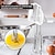 halpa Munavälineet-käsin pyörivä puoliautomaattinen monitoiminen pyörivä manuaalinen munavatkain vatkain ruostumattomasta teräksestä valmistettu keittiömuna vispilä leivontatyökalu keittiötarvikkeet vispilä mikseri