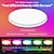Недорогие Потолочные светильники с диммером-rgbcw полноцветный интеллектуальный потолочный светильник для спальни с интеллектуальным затемнением и подбором цвета 24 Вт Wi-Fi приложение для граффити bluetooth voice потолочный светильник можно