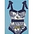 cheap One-Pieces-Women&#039;s Swimwear One Piece 2 Piece Normal Swimsuit Butterfly High Waisted Blue Strap Padded Bathing Suits Vacation Sexy Sexy / New