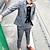 זול סטים-חליפת ילדים בנים &amp; סט בגדי בלייזר 2 חלקים שרוול ארוך כותנה משובצת כחול כהה מגניב עדין 3-10 שנים