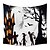 preiswerte Wand-Dekor-halloween hintergrundbeleuchtung uv reaktive wandteppich hängende stoff poster fluoreszierende dekoration hintergrund stoff kunst hause schlafzimmer wohnzimmer dekoration