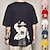 preiswerte Anime-T-Shirts-One Piece Affe D. Ruffy Cosplay Kostüm T-Shirt-Ärmel Anime Grafik-Drucke Print Harajuku Grafik T-shirt T-Shirt Für Herren Damen Erwachsene