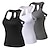cheap Yoga Tops-Women&#039;s Compression Tank Top 3 Pack Sleeveless Base Layer Top Casual Athleisure Spandex Breathable Quick Dry Lightweight Fitness Gym Workout Running Sportswear Activewear Solid Colored Black+Gray