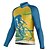 cheap Cycling Jerseys-21Grams Men&#039;s Cycling Jersey Long Sleeve Bike Top with 3 Rear Pockets Mountain Bike MTB Road Bike Cycling Breathable Quick Dry Moisture Wicking Reflective Strips Yellow Graphic Polyester Spandex