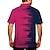 tanie męskie polo zapinane na guziki-Męskie Koszulka polo Koszula golfowa Graficzny Wieczorne Fuksja Druk 3D Na zewnątrz Ulica Krótkie rękawy Nadruk Przycisk w dół Odzież Moda Designerskie Codzienny Oddychający