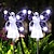 Недорогие Подсветки дорожки и фонарики-Солнечные светодиодные садовые фонари ангела, открытый свет для газона, водонепроницаемый светильник, вилла, задний двор, парк, проход, рождество, свадьба, украшение ландшафта, огни